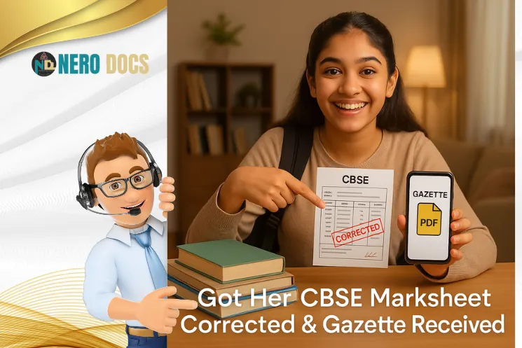 CBSE marksheet and Certificate Correction in India
