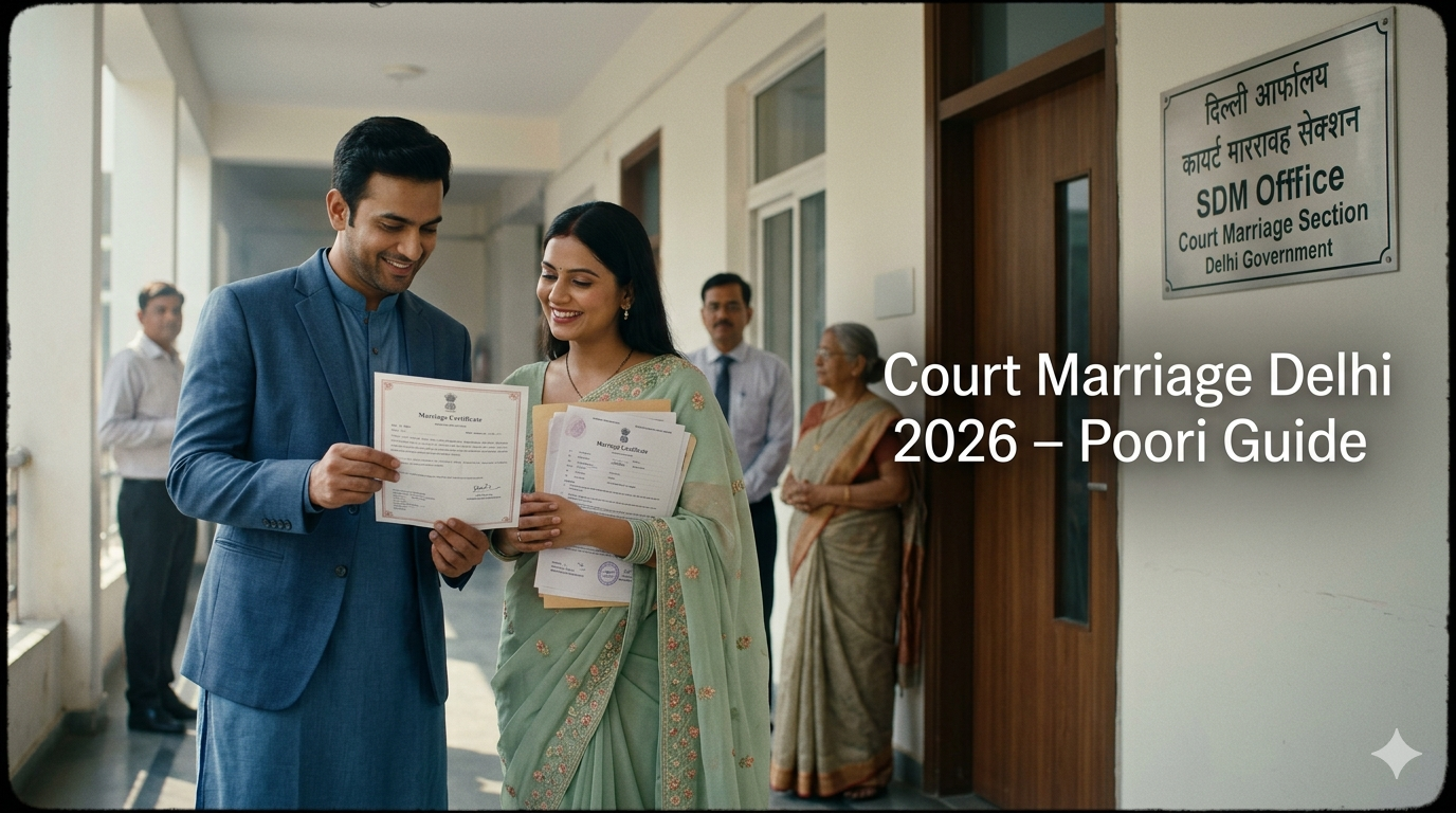  Court Marriage Delhi Mein Kaise Karein — Poori Guide 2026